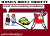 Cartoon: Thrifty (small) by cartoonharry tagged thrifty,women,dust,driving,car,cartoonist,cartoonharry,dutch,toonpool