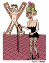 Cartoon: Domina (small) by Pascal Kirchmair tagged mistress,domina,sex,peitsche,bdsm,dominatrix,herrin,maitresse,sado,maso,studio