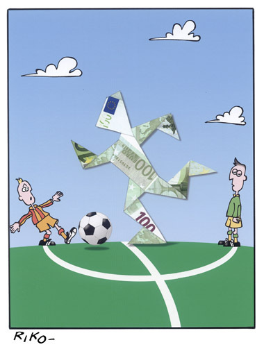 Cartoon: Football e ...money! (medium) by Riko cartoons tagged riko,cartoon,football,dreams