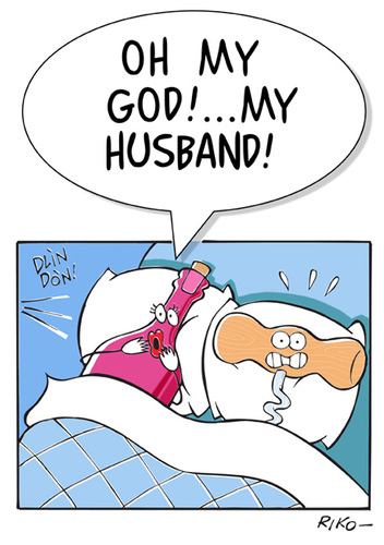 Cartoon: My husband! (medium) by Riko cartoons tagged riko,cartoon,tradimento