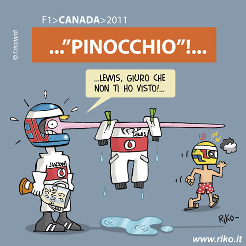Cartoon: PINOCCHIO (medium) by Riko cartoons tagged riko,f1,canada,2011