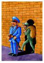 Cartoon: Shadow (small) by Makhmud Eshonkulov tagged military police shadow crime