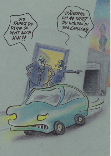 Cartoon: kontrolle (medium) by Petra Kaster tagged autos,digitalisierung,technik,selbstfahrer,verkehr,autos,digitalisierung,technik,selbstfahrer,verkehr
