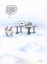 Cartoon: selbstverwaltung (small) by Petra Kaster tagged behörden,ämter,rationalisierung,stellenstreichung,verwaltungsapperat,himmel,computer,jenseits,personnnnalmanagement