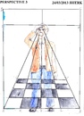 Cartoon: Perspective 3 (small) by jjjerk tagged perspective cartoon caricature ireland irish brown squares lines