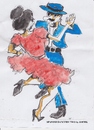 Cartoon: Spanish dance two (small) by jjjerk tagged spain cartoon caricature dancers dance red blue hat