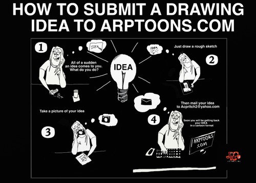 Cartoon: How to submit a  SKETCH. (medium) by tonyp tagged to,how,arp