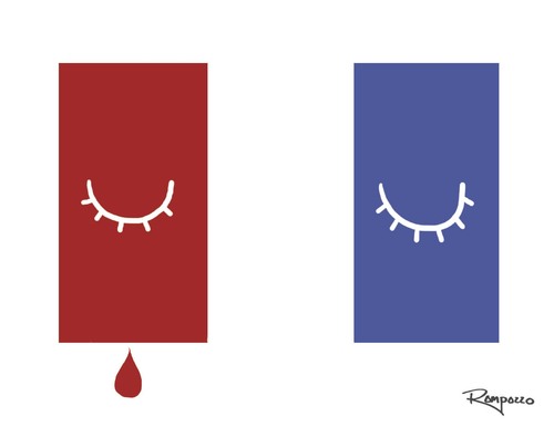Cartoon: France (medium) by Marcelo Rampazzo tagged terrorism,france,terrorism,france