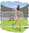 Cartoon: Louco Abreu (small) by Marcelo Rampazzo tagged louco,abreu,footbal,penalty,uruguay