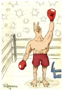 Cartoon: The Champion (small) by Marcelo Rampazzo tagged champion,boxer,fight