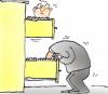 Cartoon: archiv databank ablage (small) by martin guhl tagged archiv,databank,ablage,martin,guhl