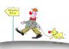 Cartoon: maske hund clown (small) by martin guhl tagged maske hund clown