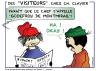 Cartoon: Des VISITEURS (small) by chatelain tagged humour,des,visiteurs
