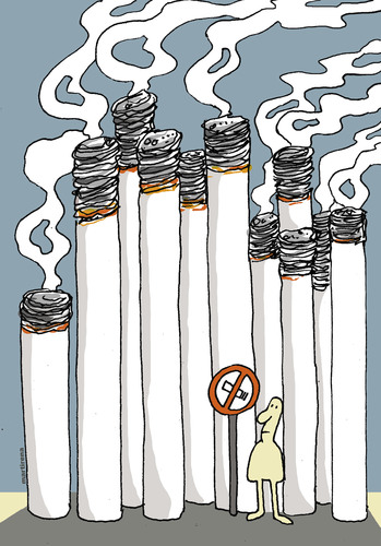 Cartoon: No Smoking (medium) by martirena tagged smoking,humans