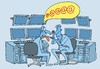 Cartoon: Internet Addict (small) by martirena tagged internet,addict,humans