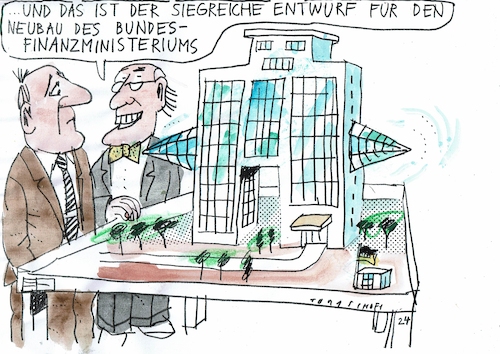 Cartoon: Ministerium (medium) by Jan Tomaschoff tagged staatsfinanzen,schulden,haushalt,staatsfinanzen,schulden,haushalt