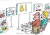 Cartoon: bio (small) by Jan Tomaschoff tagged lebensmittel,bio,discounter