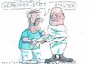 Cartoon: verbinden (small) by Jan Tomaschoff tagged populisten,neonazis,glatzen
