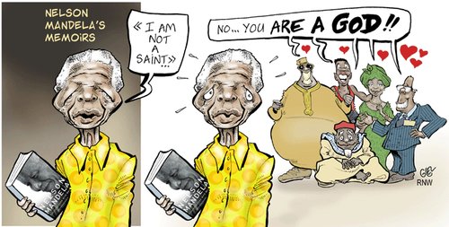 Cartoon: Nelson Mandela (medium) by Damien Glez tagged nelson,mandela