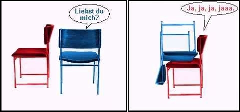 Cartoon: Das Liebesleben der Stühle (medium) by sier-edi tagged liebe,stuhl