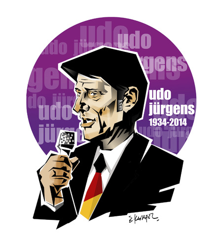 Cartoon: UDO JÜRGENS (medium) by donquichotte tagged udo