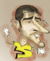 Cartoon: Casillas (small) by Majid Atta tagged majid,atta