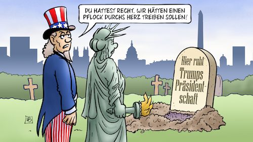 Cartoon: Trump-Rückkehr (medium) by Harm Bengen tagged trump,rückkehr,republikaner,partei,grab,friedhof,uncle,sam,freiheitsstatue,liberty,pflock,herz,zombie,präsidentschaft,harm,bengen,cartoon,karikatur,trump,rückkehr,republikaner,partei,grab,friedhof,uncle,sam,freiheitsstatue,liberty,pflock,herz,zombie,präsidentschaft,harm,bengen,cartoon,karikatur