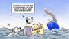 Cartoon: EU-Klimaziele (small) by Harm Bengen tagged eu,klimaziele,klimaschutzziele,klima,klimaschutz,co2,energie,eisschollen,eis,eisbaeren,paket,schiff,europa,harm,bengen,cartoon,karikatur