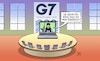 Cartoon: G7 und Afghanistan (small) by Harm Bengen tagged videokonferenz,zuschalten,gb,uk,g7,laptop,computer,usa,islamisten,afghanistan,deutschland,rettungsmission,abzug,taliban,harm,bengen,cartoon,karikatur