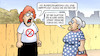 Cartoon: Impfpflicht (small) by Harm Bengen tagged bundesregierung,impfpflicht,impfgegnerin,hintertuer,impfen,nadel,holz,corona,susemil,zaun,harm,bengen,cartoon,karikatur