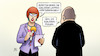 Cartoon: Schwere Fragen (small) by Harm Bengen tagged scholz,interview,kopfzerbrechen,fragen,bundeskanzler,schwere,waffen,kritik,russland,ukraine,krieg,harm,bengen,cartoon,karikatur