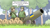 Cartoon: US-Ukrainehilfen (small) by Harm Bengen tagged usa,ukrainehilfen,munition,schiessen,kanone,soldaten,geldsaecke,dollar,krieg,ukraine,russland,harm,bengen,cartoon,karikatur