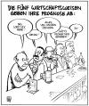 Cartoon: Wirtschaftsweise (small) by Harm Bengen tagged wirtschaftsweise,wirtschaft,weise,prognose,konjuktur,krise,ökonomie