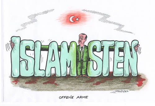 Cartoon: Erdogan wieder im Mittelpunkt (medium) by mandzel tagged erdgan,türkei,islamistenplattform,terror,erdgan,türkei,islamistenplattform,terror