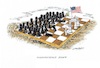 Cartoon: Amerikanische Schach-Variante (small) by mandzel tagged schach,gewalt,trump,usa,diskiminierungen,mord