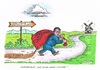 Cartoon: Da bleibt etwas auf der Strecke (small) by mandzel tagged gabriel,spd,koalitionsgespräche,sack,forderungen