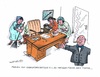 Cartoon: Frauen in Führungspositionen (small) by mandzel tagged frauenquote,chefschreibtisch,putzfrauen