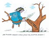 Cartoon: Harte Sanktionen (small) by mandzel tagged russland,putin,nato,osterweiterung,ukraine,angst,krieg,europa,sanktionen