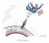 Cartoon: Sarrazin  Frustventil der SPD (small) by mandzel tagged sarrazin,spd,rauswurf