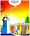 Cartoon: Froh zu sein bedarf es wenig (small) by Pohlenz tagged feier,xmas