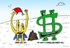 Cartoon: Euroman Bucky and Christmas Coal (small) by BinaryOptions tagged financial,currency,currencies,forex,binary,options,option,trader,trade,trading,euroman,eur,usd,bucky,dollar,christmas,present,coal,editorial,cartoon,webcomic,optionsclick,comic,caricature,parody