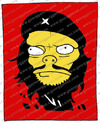 Cartoon: Che Guevara (small) by gamez tagged che,guevara,red,black,yellow,white,four,square,one,two,three