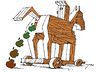 Cartoon: Das trojanische Pferd (small) by tunin-s tagged apple