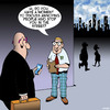 Cartoon: Street pests (small) by toons tagged unwanted,attention,buskers,approaches