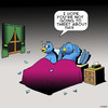 Cartoon: Tweet (small) by toons tagged twitter,tweeting,messaging,birds,sex,one,night,stand,mobile,phone,texting