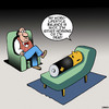 Cartoon: work lifestyle balance (small) by toons tagged work,lifestyle,balance,batteries,over,worked