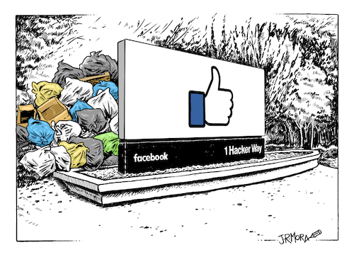 Cartoon: Facebook (medium) by jrmora tagged facebook,social,network,internet