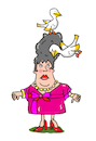 Cartoon: Möge Angriff (small) by sabine voigt tagged möven,angriff,vögel,natur,frisur,attacke,brüten,nest,küste,gefahr