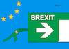 Cartoon: Brexit-Verschiebung (small) by Erl tagged politik,gb,uk,großbritannien,brexit,austritt,eu,theresa,may,chaos,egoismus,gefahr,no,deal,zusammenarbeit,opposition,labour,aufschub,verschiebung,notausgang,karikatur,erl