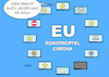 Cartoon: EU-Videokonferenz (small) by Erl tagged politik,corona,virus,pandemie,lockdown,impfung,impfstoff,mutationen,grenzen,grenzkontrollen,schließungen,eu,gipfel,sondergipfel,einheit,gemeinsamkeit,europa,flagge,karikatur,erl